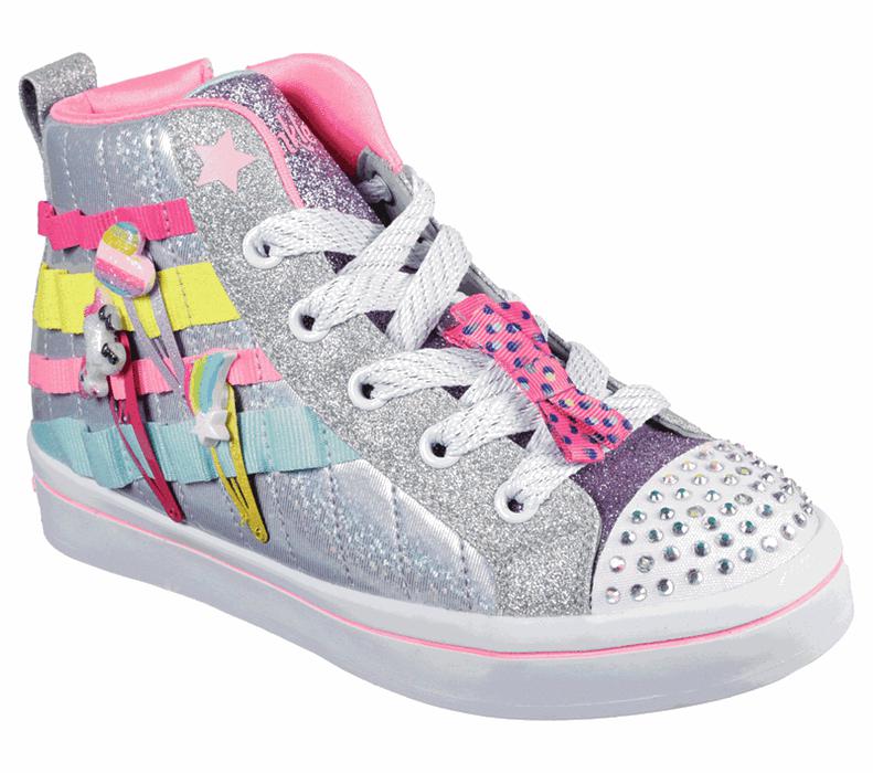 Skechers Flickor Silver/Olika Färger Sneakers - Twinkle Toes: Twi-Lites 2.0 - Clip N' Joy - Sverige